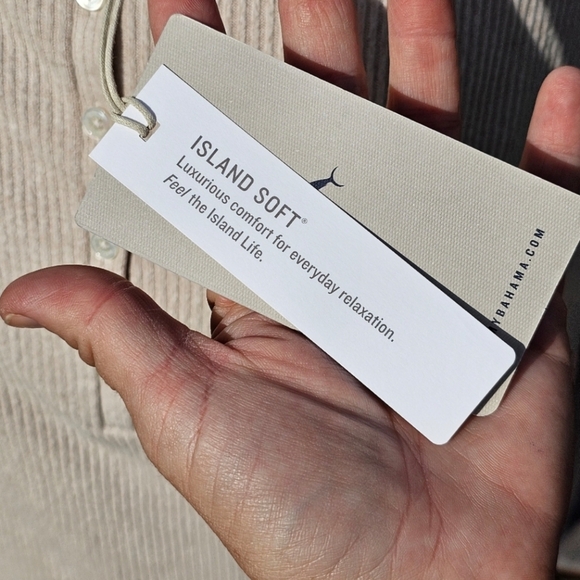 NWT Tommy Bahama island soft beige top - Picture 6 of 8